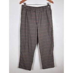 H&M Houndstooth Pull On Pants Elastic‎ Waist Casual Career Medium Trousers